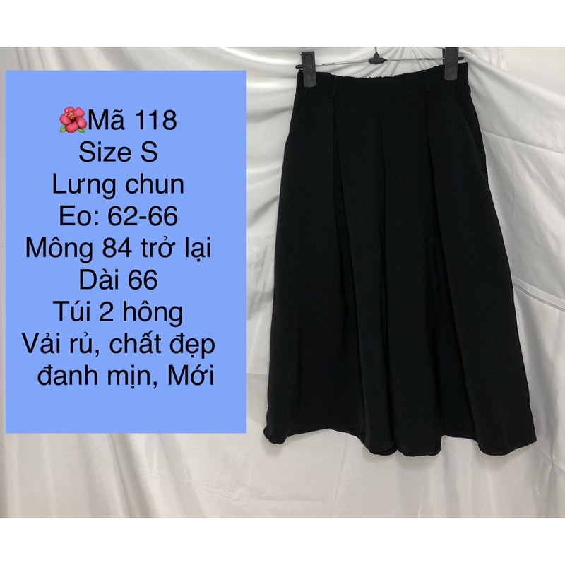 [QVLN114120] Quần váy lửng chất đẹp size S/M