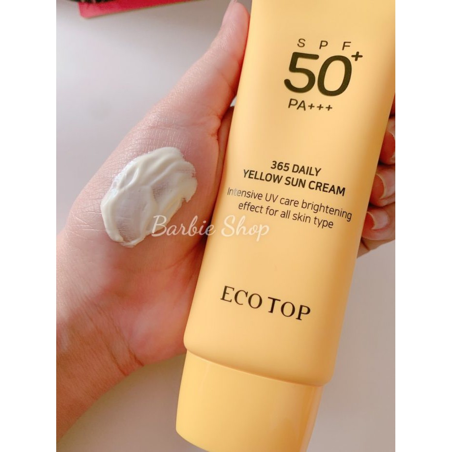 Kem Chống Nắng Ecotop 365 Daily Yellow Sun Cream 70ml - Màu vàng