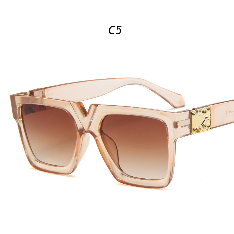 Kính mát hình chữ V phong cách Vintage thời trang cho nữ