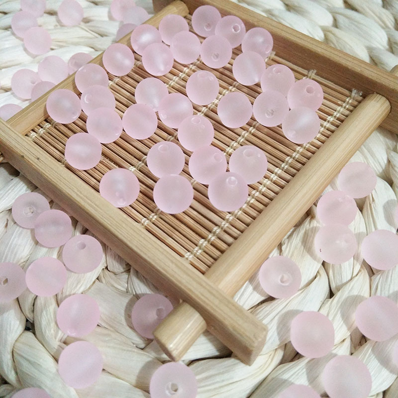 Set 100 Hạt Cườm Xỏ Lỗ 8mm Dùng Để Làm Trang Sức Thủ Công