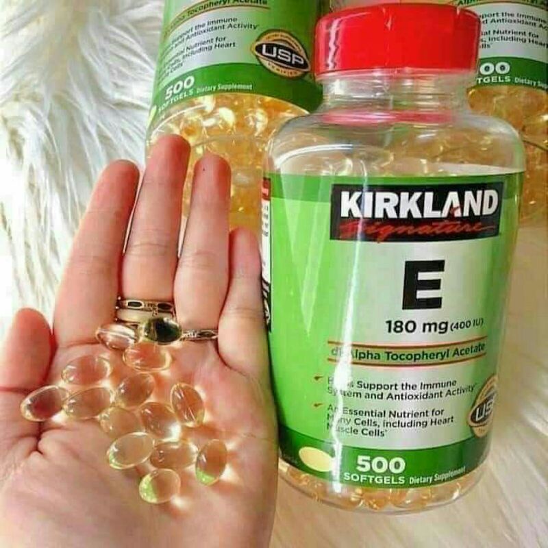 Viên Uống Vitamin E Kirkland 500 viên Mỹ