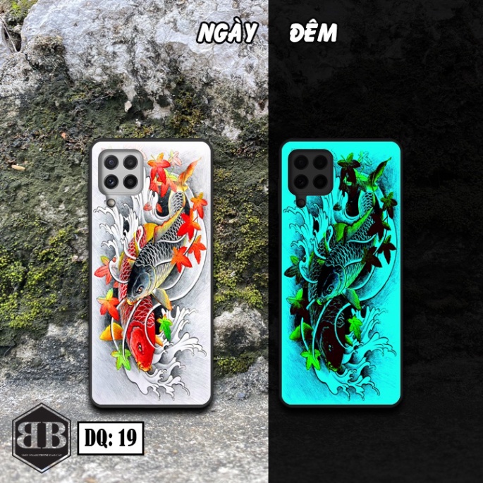 Ốp lưng kính Dạ Quang Samsung Galaxy A22 4G phát sáng trong đêm chống xước tốt