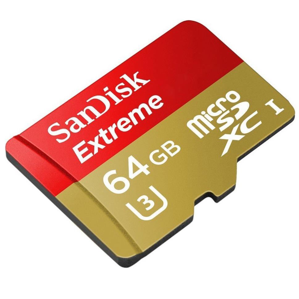 Thẻ nhớ chính hãng  Sandisk Extreme 64GB chuyên dụng cho Camera IP Wifi, Tốc độ 100 MB/s | BH 5 Năm