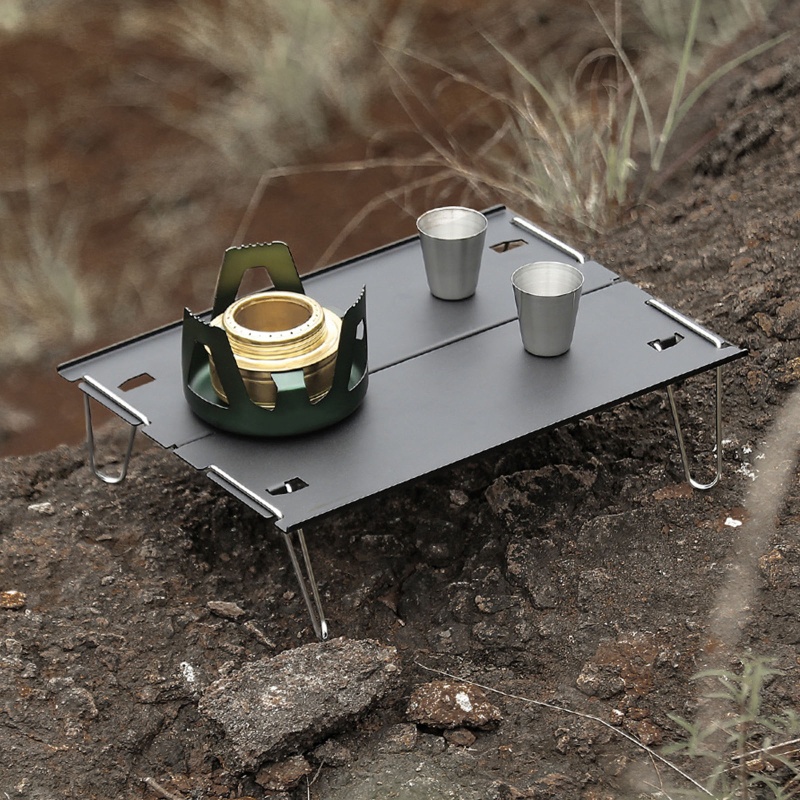 Bàn Xếp Mini Bằng Nhôm Đa Năng Tiện Dụng Mang Theo Du Lịch Cắm Trại