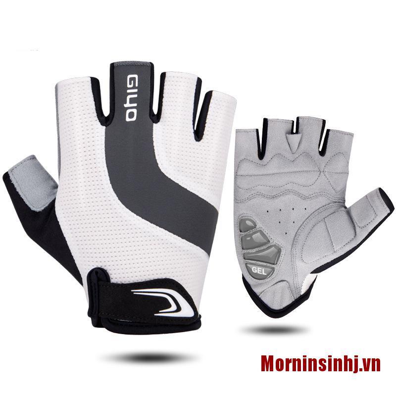 ✨Morninsinhj Breathable Lycra Fabric Unisex Cycling Gloves Road  Bicycle Half Finger Glove