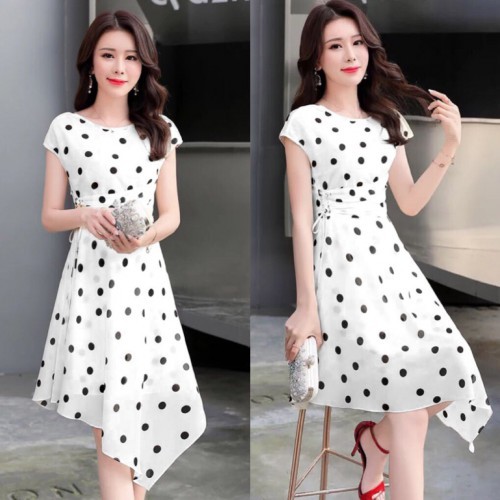 ĐẦM CHẤM BI, ĐẦM XÈO HAI DÂY, ĐẦM GỢI CẢM SEXY, ĐẦM MÀU TRẮNG SEXY, ĐẦM CÔNG SỞ - XV035