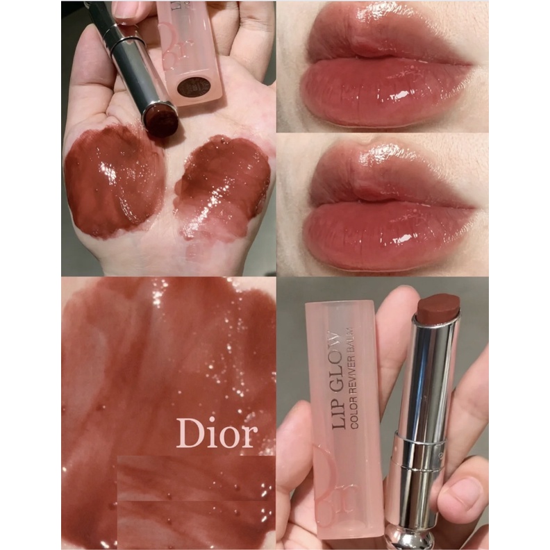 Son dưỡng có màu Dior Lip Glow 020 012 038 031 màu lên môi tự nhiên, nhiều chất dưỡng, làm hồng môi