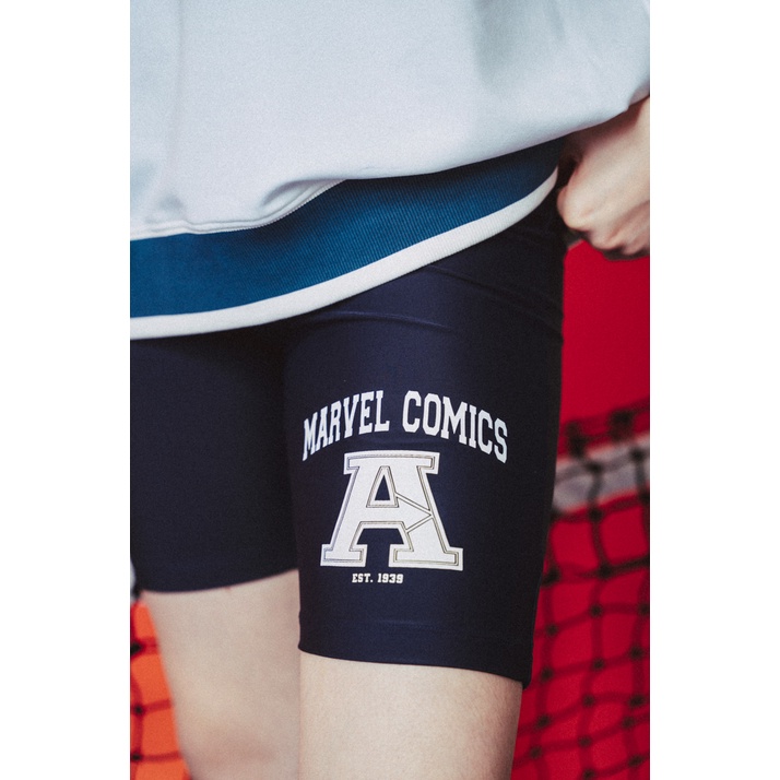 Quần Short BOO Biker Short Vải Cotton Cao Cấp In Logo Marvel Comics BZL