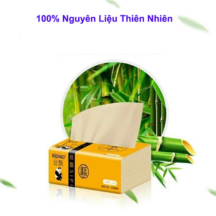 Khăn Giấy Ăn Gấu Trúc Sipiao 300 Tờ H300