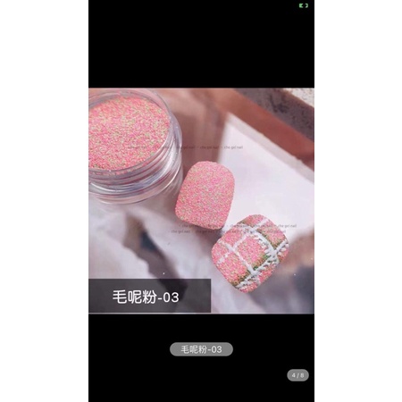 Set 6 hũ nhũ kẻ dạ nail Hàn Quốc