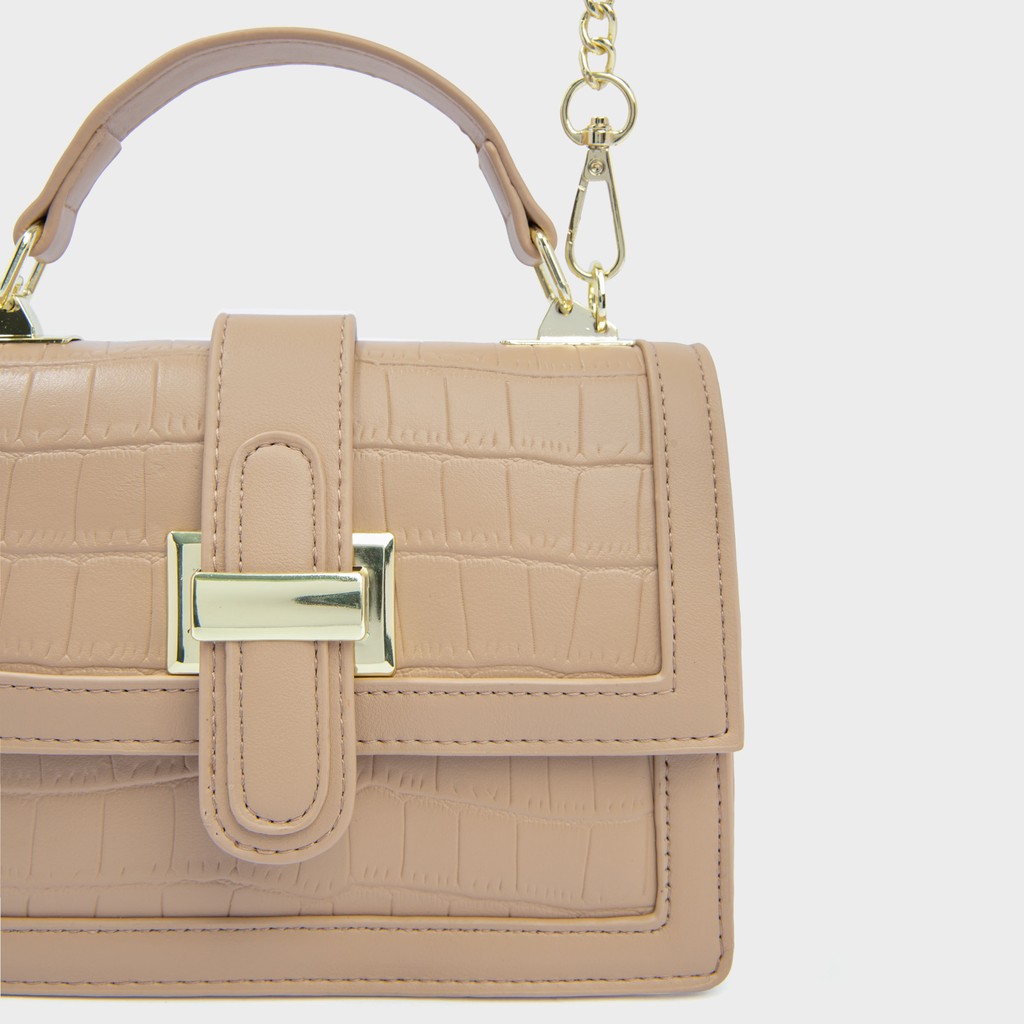 [Mã WABRWB24 giảm 30K đơn 99K] Túi Xách Nữ Đeo Chéo Da Nhăn Khoá Vàng - TSN19255 | BigBuy360 - bigbuy360.vn