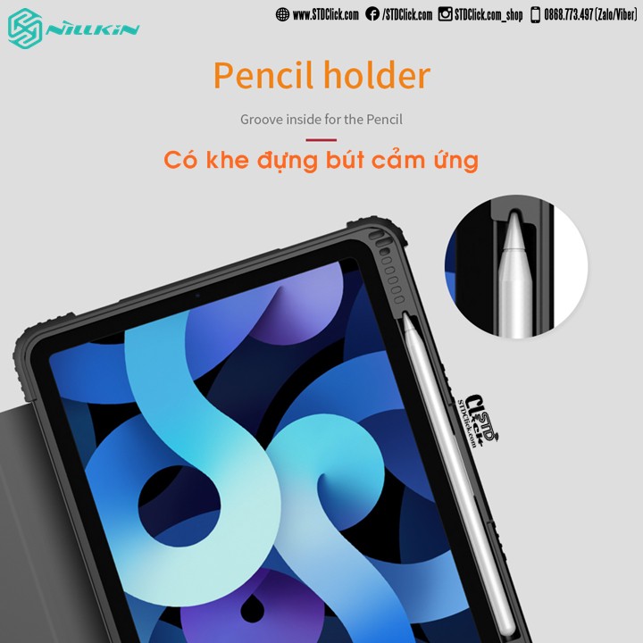 [Mã SKAMA07 giảm 8% đơn 250k]BAO DA IPAD AIR 10.9 2020 - AIR 4 NILLKIN BUMPER CHỐNG SỐC CHÍNH HÃNG | BigBuy360 - bigbuy360.vn