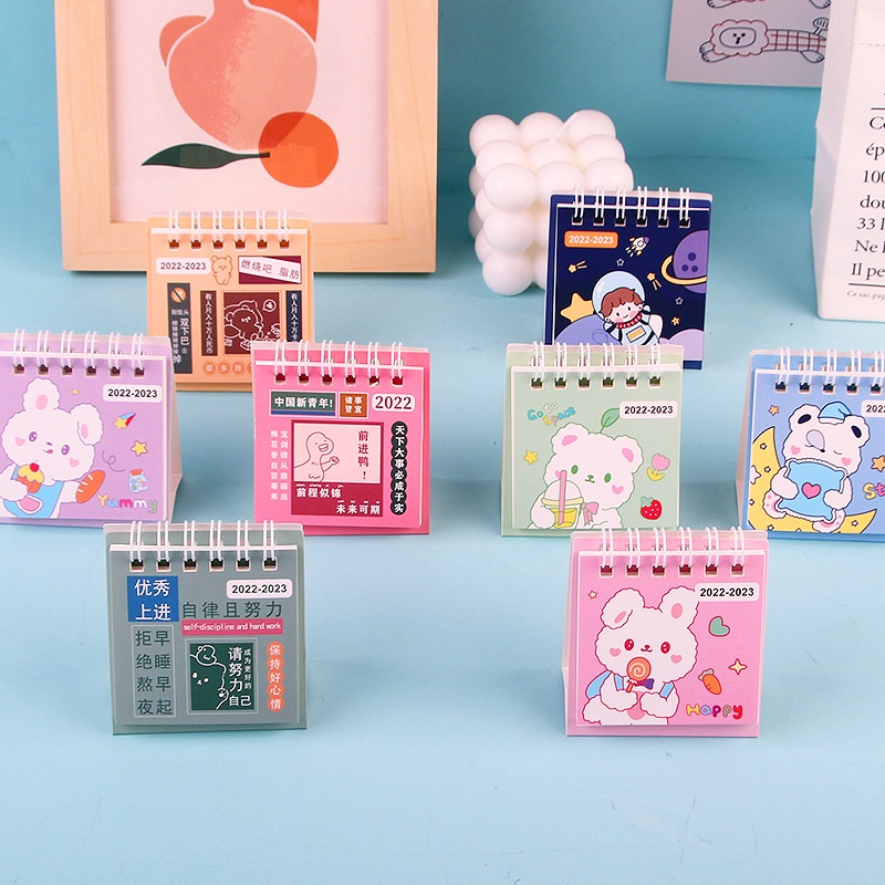 Lịch Năm 2023 mini Để Bàn Họa Tiết Hoạt Hình Dễ Thương Bắt Mắt