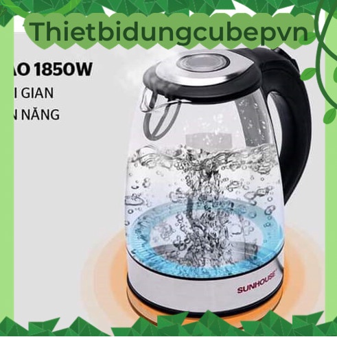 Ấm Siêu Tốc Thủy Tinh SUNHOUSE SHD1217 Chính Hãng ( Bảo Hành 12 Thàng ).