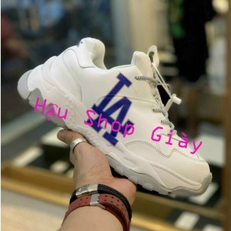 Giày Sneaker Mlb L.A, Giày Thể Thao LA Da Bò Đế Cao Siêu Hot Siêu Xinh Bản Chuẩn Full Size .
