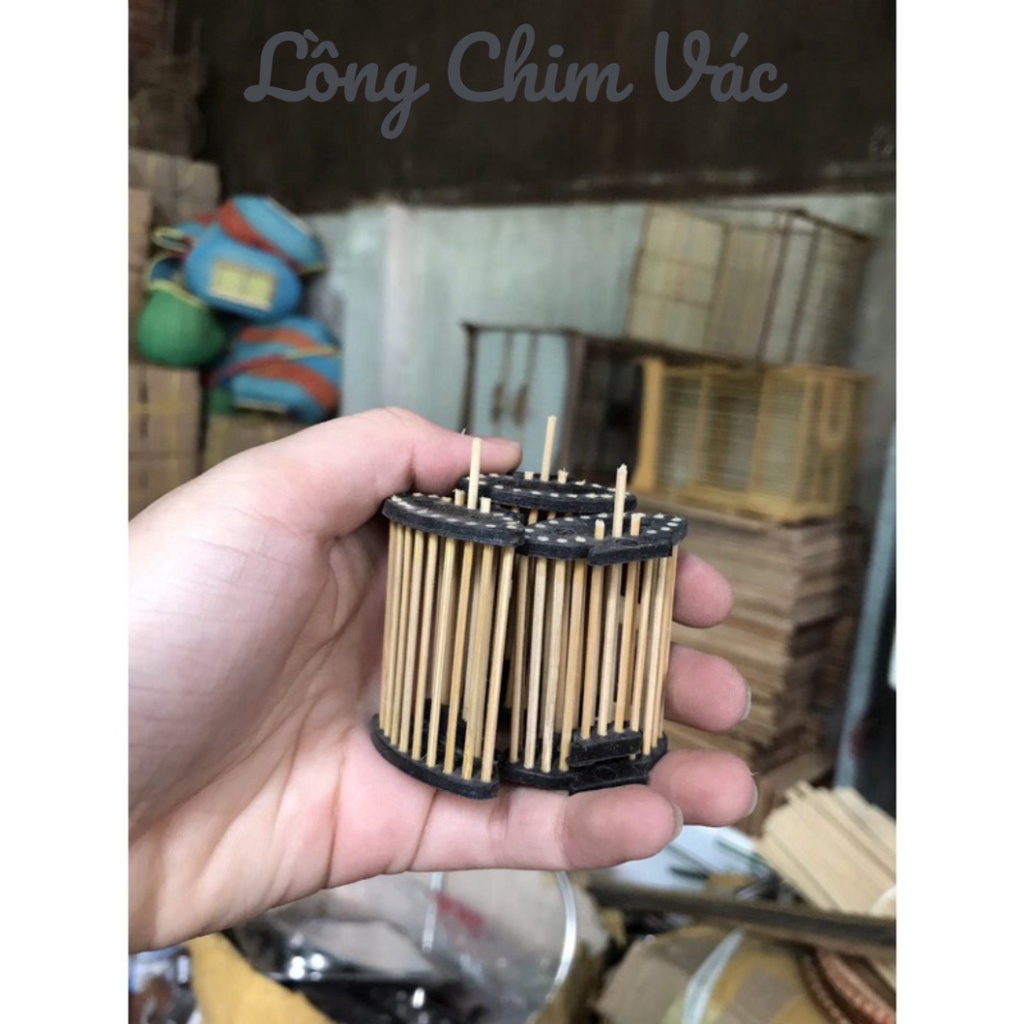 RỌ ĐỰNG DẾ TRE ĐEN KHUYÊN & MÀO - Lồng Chim Vác