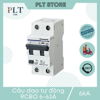  RCBO Cầu dao bảo vệ quá tải  ngắn mạch và chống rò 2P1E  6 -> 63A Panasonic BBDE 
