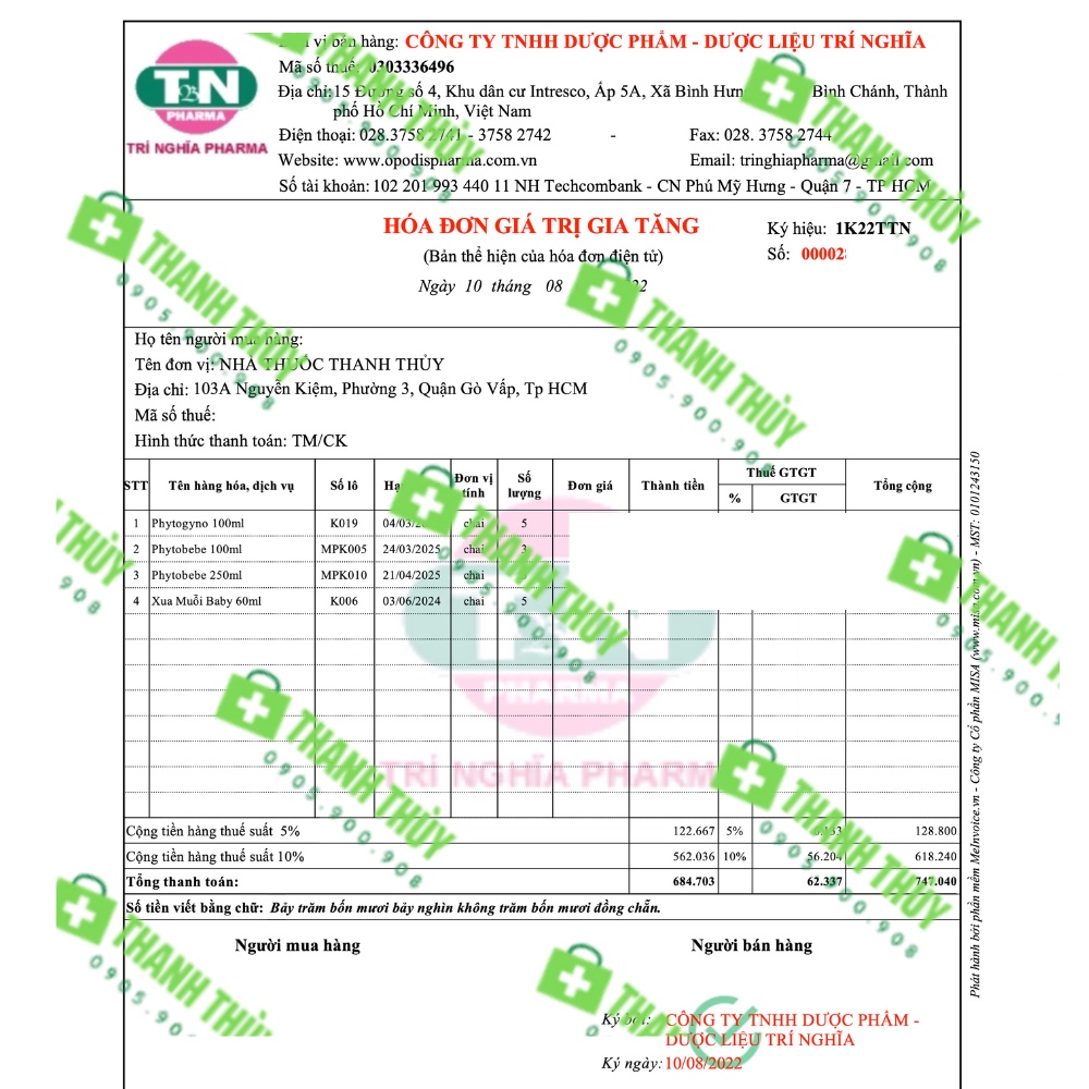 PHYTOBEBE  DUNG DỊCH TẮM RÔM SẢY EM BÉ