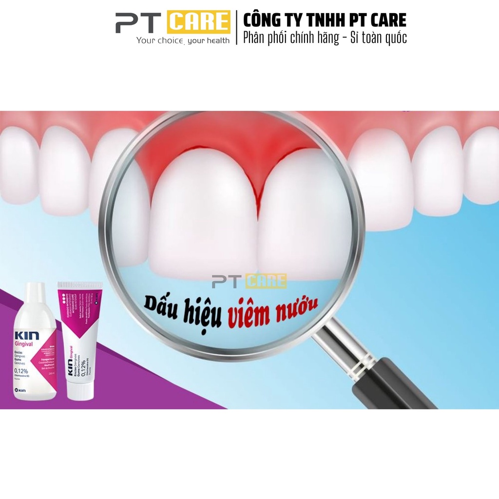 PT CARE | Nước Súc Miệng Kin Gingival Ngăn Ngừa Viêm Nướu 250ml