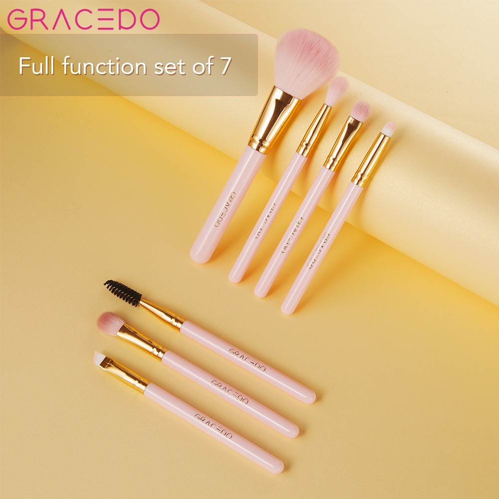 GRACEDO Bộ 7 Cọ Trang Điểm Chuyên Nghiệp Đầu Mềm Hiệu