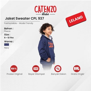 (LELANG) Catenzo - CPL 937 Junior Áo Khoác Sweater Có Mũ Trùm Đầu Sản Phẩm Mới Nhất Tại Địa Phương Hodie Hudi