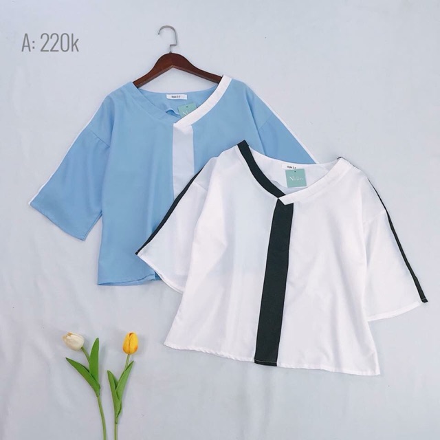Áo sơ mi sọc đen (ảnh chụp thật)