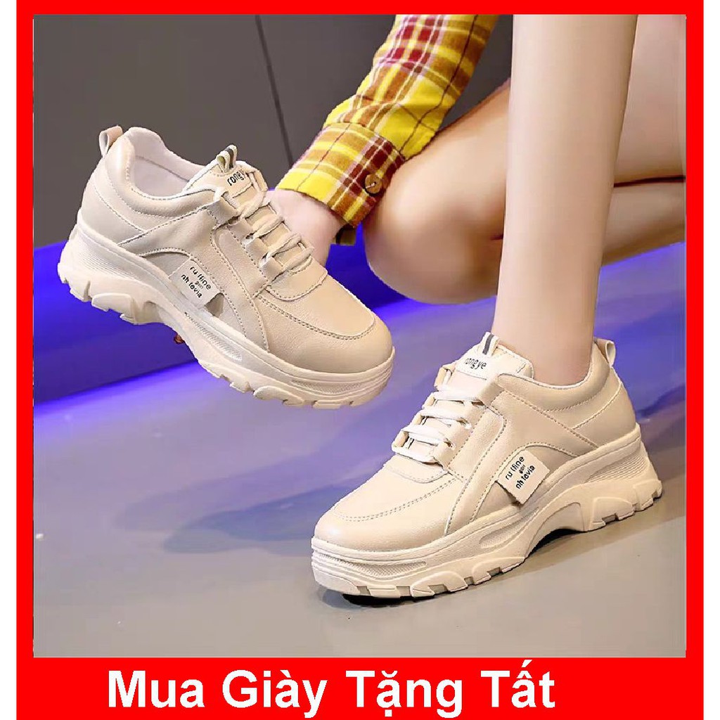 Giày sneakers nữ Rong Ye Rufine kiểu hàn quốc Ulzzang siêu Hot , mới nhất 2020 (Tặng Kèm Tất)