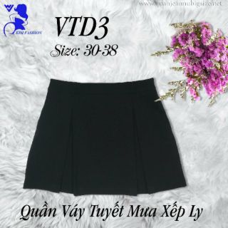 Quần váy tuyết mưa xếp ly big size