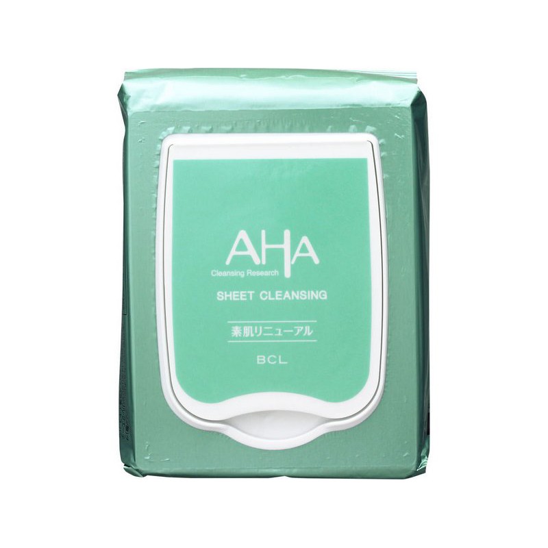 KHĂN GIẤY ƯỚT TẨY TRANG AHA CLEANSING RESEARCH SHEET 60 MIẾNG - Hachi Hachi Japan Shop