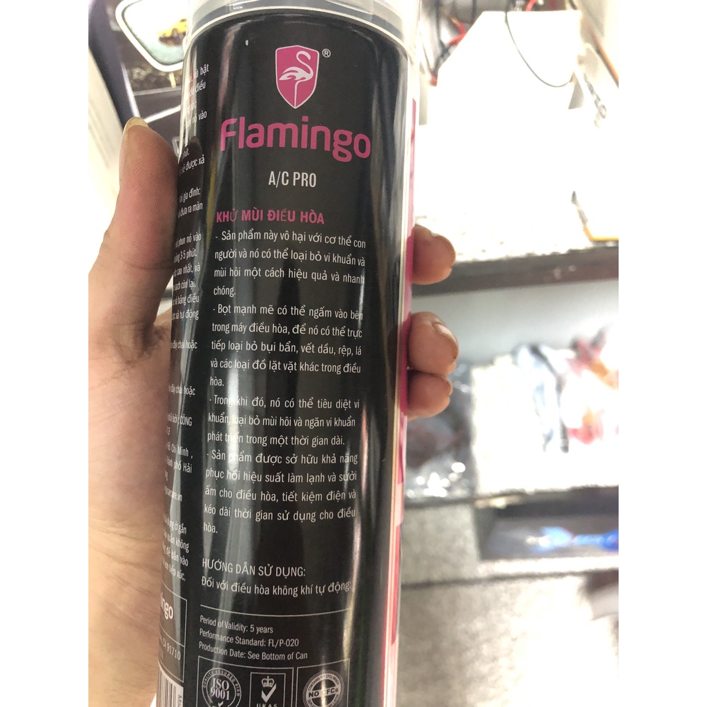 Chai vệ sinh khử mùi dàn lạnh Flamingo