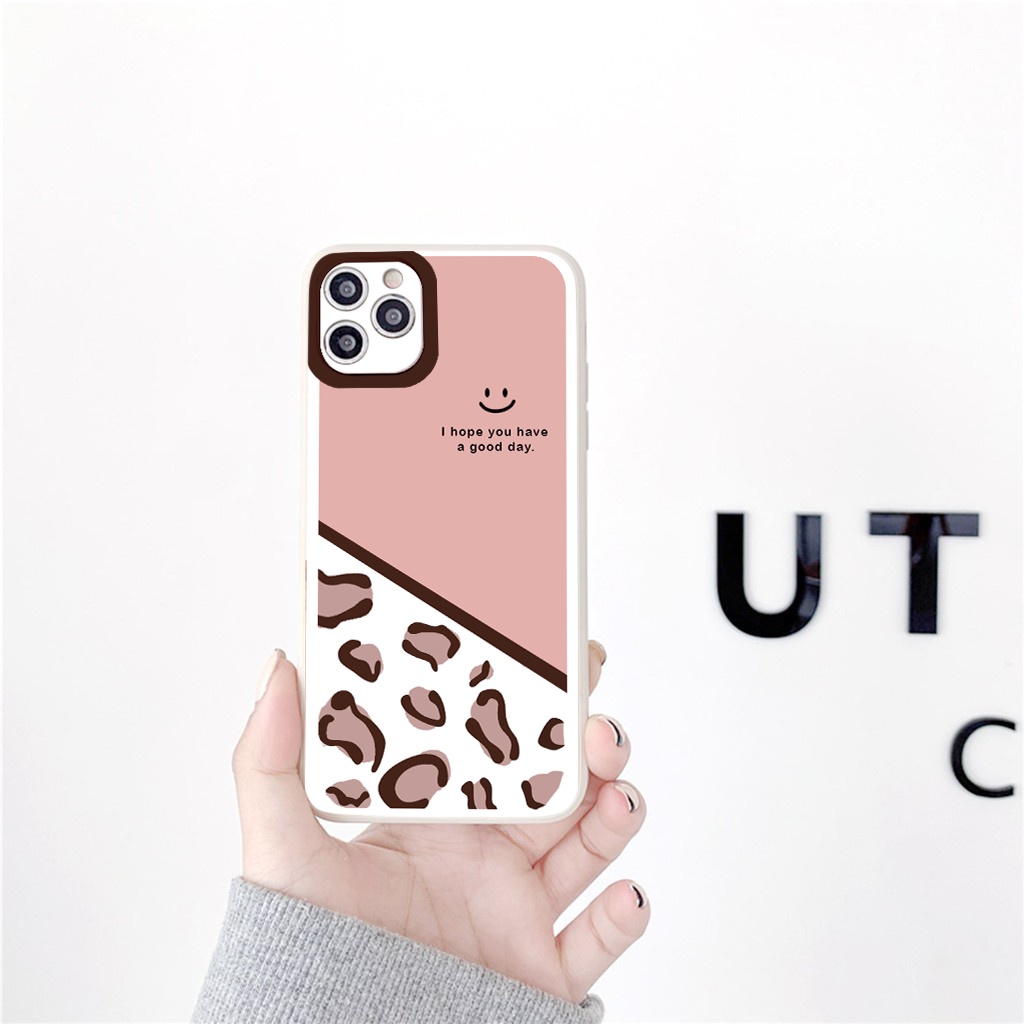 Ốp iphone - Ốp lưng iphone cạnh vuông viền camera Good day dành cho ip 6 đến 14promax - G56