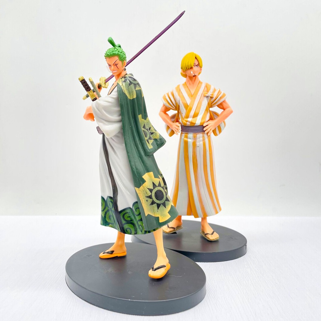 Mô hình 4 nhân vật One Piece cao 18cm siêu ngầu Luffy Zoro Sanji Usopp