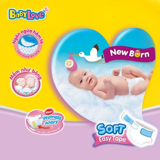 Tã dán BabyLove EasyTape NB56 (0-5kg)