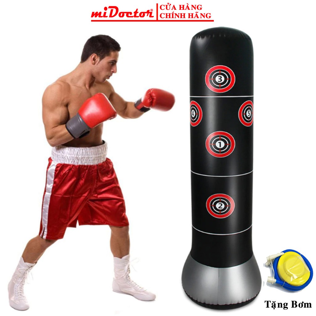 Vỏ Bao Trụ Đấm Bốc Tự Cân Bằng Cao Cấp Pure Boxing Găn Số – Kèm Bộ Bơm Hơi – Chính Hãng miDoctor