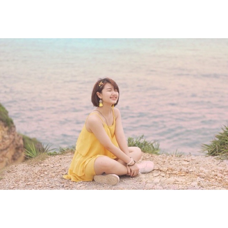 Khuyên tai đi biển, bông tai tuarua phong cách bohomien dáng tròn nhỏ xinh