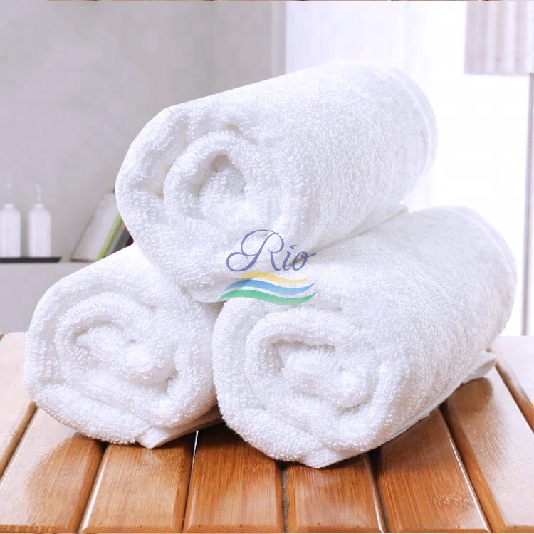 Khăn Cotton Riotex loại A cho nhà nghỉ, khăn khách sạn, Spa, dày dặn, siêu thấm hút