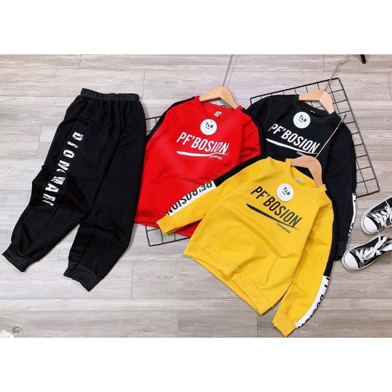 Bộ Bé Trai Size Đại 💥 FREESHIP 💥Bộ Dài Tay Bé Trai
