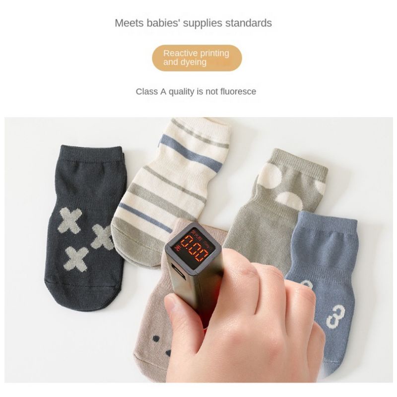 Tất vớ cho bé sơ sinh đế chống trượt cao cấp NEMO BABY với dải chống trượt dày