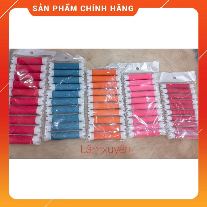 Bộ 10 XƯƠNG XỐP DẺO UỐN LẠNH 😍 😍dày không ngả màu ,quấn cực chặt và chắc tay _chuyên dụng cho salon😍chính hãng😍