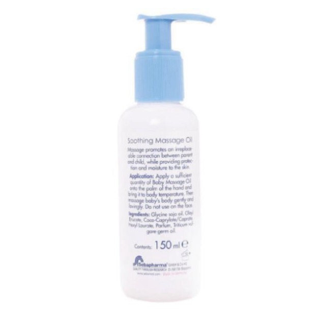 [CHÍNH HÃNG] Sebamed Dầu Massage pH5.5 Cho Trẻ Em Baby Soomthing Massage Oil 150ml
