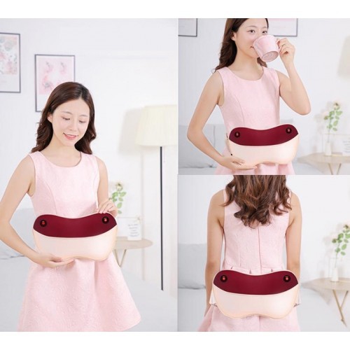 Gối massage cổ vai gáy hồng ngoại đa năng YIJIA YJ-209 - 2in1 - Hàng chính hãng - giá sốc