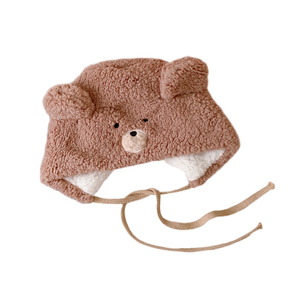 Mũ trùm đầu giữ ấm tai gấu dễ thương thời trang mùa đông cho nữ