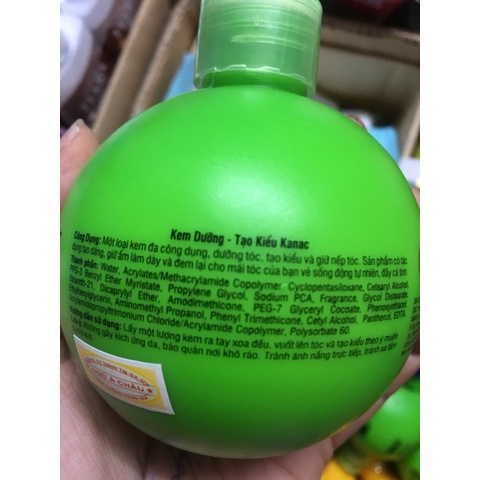 Gel Dưỡng Tạo Kiểu Giữ Nếp Tóc Xoăn Kangfa 260ml Táo Xanh Hàng Chính Hãng NAMI