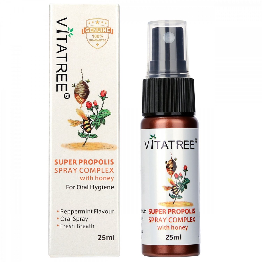 Xịt keo ong Vitatree Super Propolis Úc 25ml