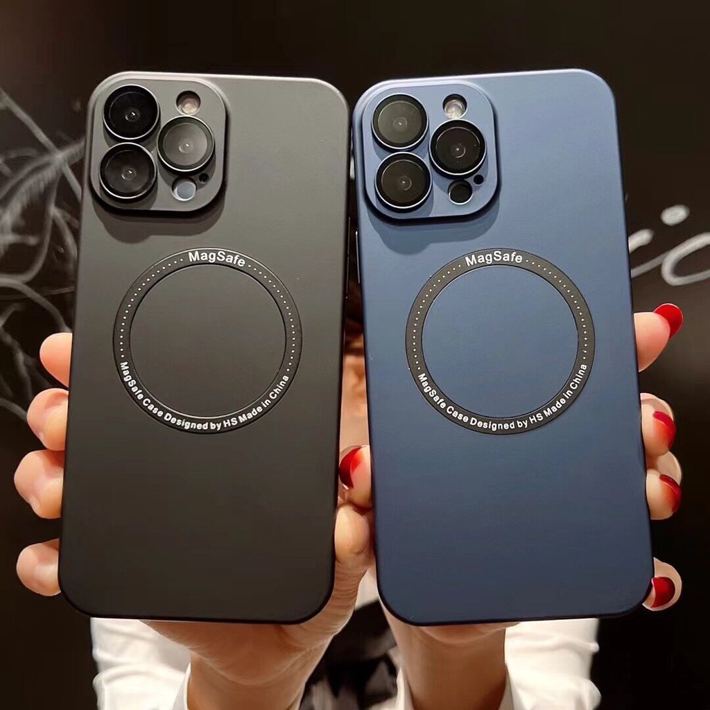 Ốp Điện Thoại Cứng Nhám Không Dây Chống Sốc Bảo Vệ Ống Kính Máy Ảnh Toàn Diện Cho Iphone 12 12 pro 12 pro max 13 13 pro 13 pro max