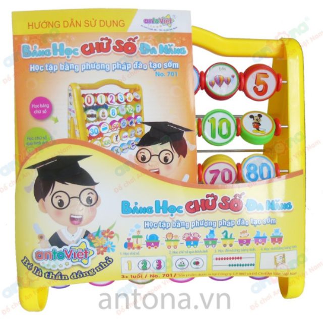 Bảng học chữ số thông minh