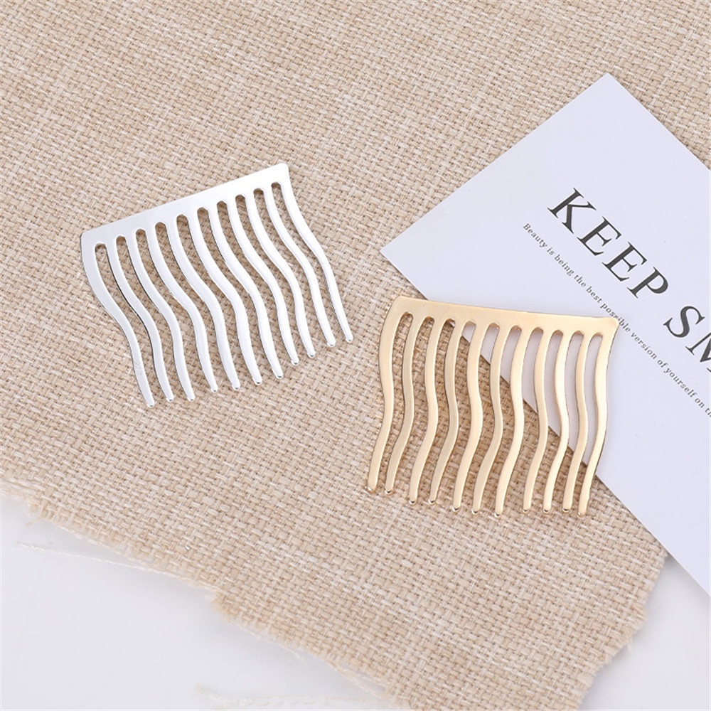 Set 2 Kẹp Tóc Kim Loại Không Tạo Kiểu Sáng Tạo Cho Nữ