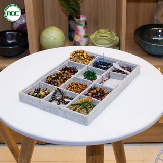 Khay Trưng Bày Trang Sức 12 Ô Cao Cấp Size 35x24x3cm