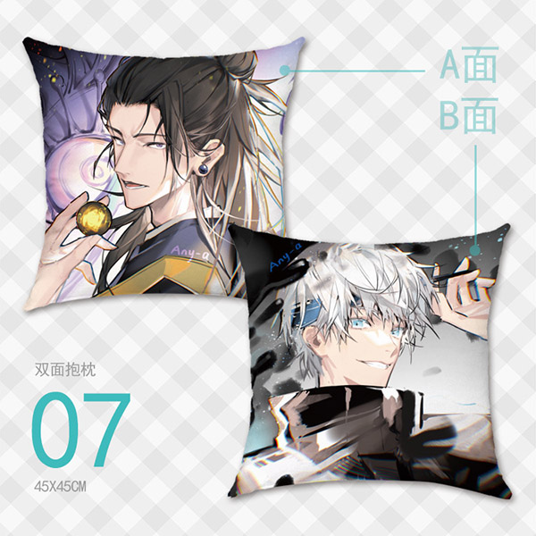 1 Vỏ Gối In Hình Jujutsu Kaisen Gojo Satoru Itadori Yuuji Kích Thước 45Cm x