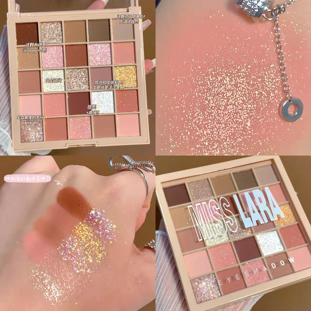 Bảng phấn mắt nhũ MISSLARA 25 ô cao cấp
